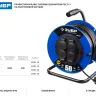 Удлинитель на катушке "ПВС 315", 50 м, 3500 Вт, 4 гнезда, IP44, ПВС 3х1,5 кв мм, ЗУБР 55081-50 купить в Нефтеюганске