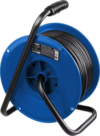 Удлинитель на катушке "ПВС 315", 50 м, 3500 Вт, 4 гнезда, IP44, ПВС 3х1,5 кв мм, ЗУБР 55081-50 купить в Нефтеюганске