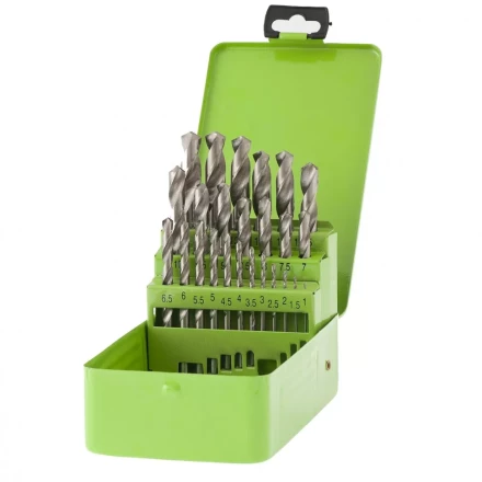 Набор сверл по металлу 1-13 мм 25 шт HSS в металлической коробке Сибртех 72379 купить в Нефтеюганске