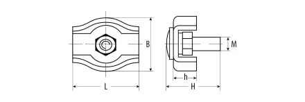 Зажимы троса одинарные промфасовка серия Без серии купить в Нефтеюганске