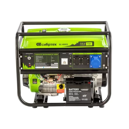 Генератор бензиновый Сибртех БС-8000Э 94549 купить в Нефтеюганске