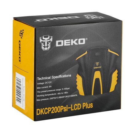 Насос автомобильный цифровой DEKO DKCP200Psi-LCD Plus, 065-0796 купить в Нефтеюганске