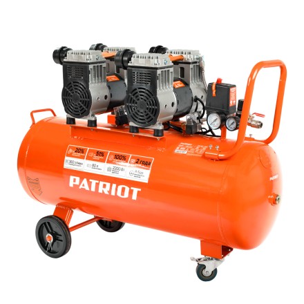 Компрессор поршневой безмасляный PATRIOT WO 80-360 купить в Нефтеюганске