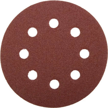 Круг шлифовальный ЗУБР &quot;МАСТЕР&quot; универсальный, из абразивной бумаги на велкро основе, 8 отверстий, Р60, 115мм, 5шт 35560-115-060 купить в Нефтеюганске