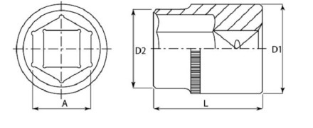 Головка торцевая 3/8&quot;DR 11 мм  S04H3111  Jonnesway 48014 купить в Нефтеюганске