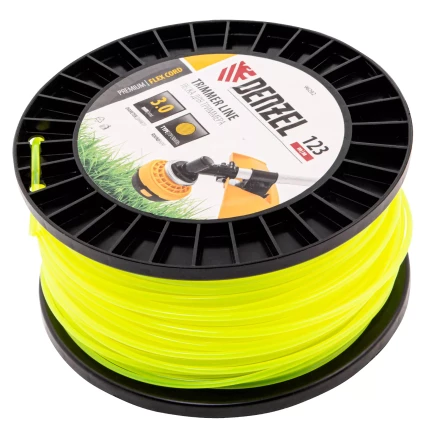 Леска для триммера круглая Denzel, 3,0мм х 123м, на DIN катушке FLEX CORD, 96282 купить в Нефтеюганске