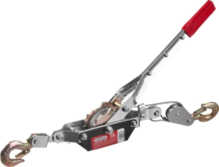 Лебедка ручная рычажная MIRAX, тросовая, 1,5т, 1,8м 43130-1.5 купить в Нефтеюганске