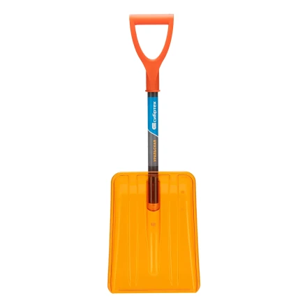 Лопата для уборки снега Сибртех 61673, поликарбонат, 270х360х840 мм, стальной черенок, усиленная купить в Нефтеюганске