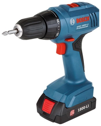 Дрель-шуруповерт аккумуляторная BOSCH GSR 1800-LI (0.601.9A8.305) в кейсе купить в Нефтеюганске