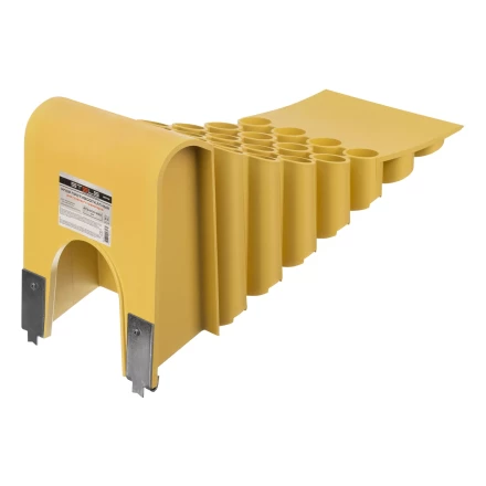 Упор противооткатный для грузового транспорта Stels 56778, ЖЕЛТЫЙ, 35 т, 473х200х205 мм купить в Нефтеюганске