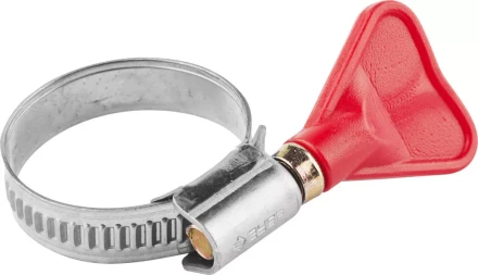 Хомуты ЗУБР &quot;ЭКСПЕРТ&quot; &quot;Бабочка&quot;, нерж. сталь, накатная лента 9 мм, 20-32 мм, 2 шт 37835-20-32 купить в Нефтеюганске