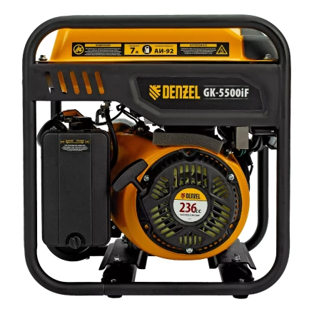 Генератор инверторный DENZEL GK-5500iF, 5,5 кВт, 230 В, ручной старт купить в Нефтеюганске