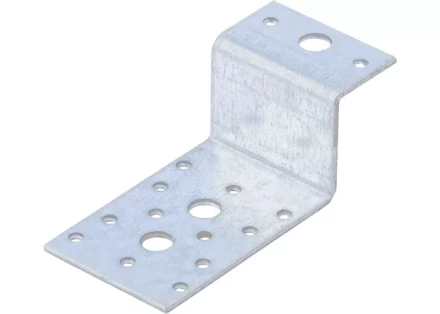 Крепежный уголок Z-образный KUZ 55х105х90 мм цинк СИБРТЕХ 46538 купить в Нефтеюганске