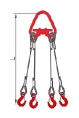 Строп 4СК-8.0 т. L=3.00м Звено с Рт-3 20.0 т. с Кч гост  заплет купить в Нефтеюганске