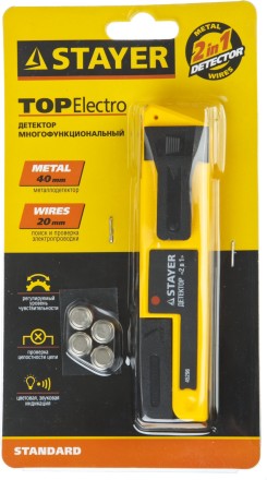 Металлодетектор STAYER &quot;STANDARD&quot; &quot;TOPElectro&quot; многофункциональный, 2в1 45296 купить в Нефтеюганске