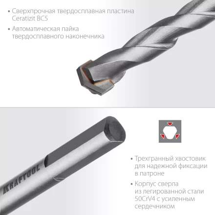 Cверла специальные по твёрдым материалам HARD 29177-160-12 купить в Нефтеюганске