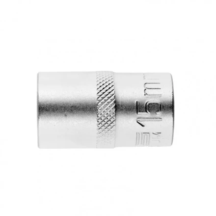 Головка торцевая 15 мм двенадцатигранная CrV под квадрат 1/2 хромированная Stels 13660 купить в Нефтеюганске