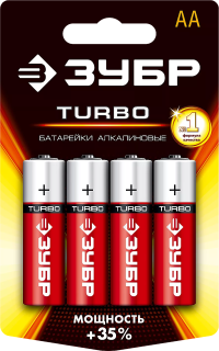 Батарейки TURBO алкалиновые AA 15В серия Без серии