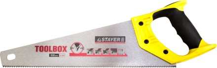 Ножовка многоцелевая (пила) STAYER TOOLBOX 350 мм, 11 TPI, мелкий прямой закаленный зуб, точный рез 2-15091-45 купить в Нефтеюганске