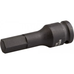 Торцовая головка KRAFTOOL &quot;INDUSTRIE QUALITAT&quot; ударная (1/2&quot;), HEX, Cr-Mo, фосфатированная, H17 27950-17_z01