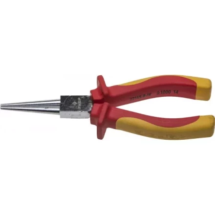 Круглогубцы ЗУБР &quot;ПРОФЕССИОНАЛ&quot; &quot;ПРОФИЭЛЕКТРИК&quot;, диэлектрические, двухкомпонентная рукоятка, до ~1000В, 160мм 22145-8-16 купить в Нефтеюганске