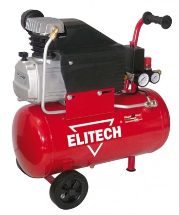 Компрессор масляный поршневой прямой привод Elitech МК 2400/24 СМ2 5К купить в Нефтеюганске
