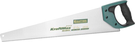 Ножовка универсальная (пила) KRAFTOOL &quot;KraftMax-9&quot; 9TPI, 550мм, 3D зуб, точный рез вдоль и поперек всех видов материалов, средних и мелких заготовок 15220-55 купить в Нефтеюганске