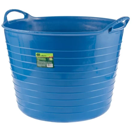 Ведро гибкое сверхпрочное,  28 л, синее, Россия, Сибртех 67523 купить в Нефтеюганске