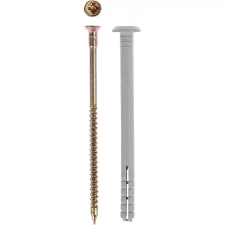 Дюбель-гвоздь ЗУБР &quot;МАСТЕР&quot; полипропиленовый, грибовидный бортик, 6 x 80 мм, 70 шт 4-301355-06-080 купить в Нефтеюганске