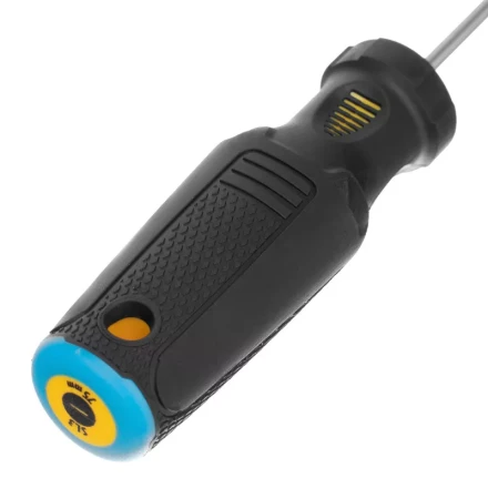 Отвертка SL3х75 мм, CrV, трехкомпонентная рукоятка Denzel 12188 купить в Нефтеюганске