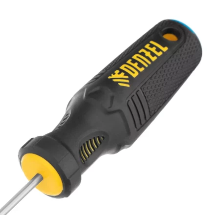 Отвертка SL3х75 мм, CrV, трехкомпонентная рукоятка Denzel 12188 купить в Нефтеюганске