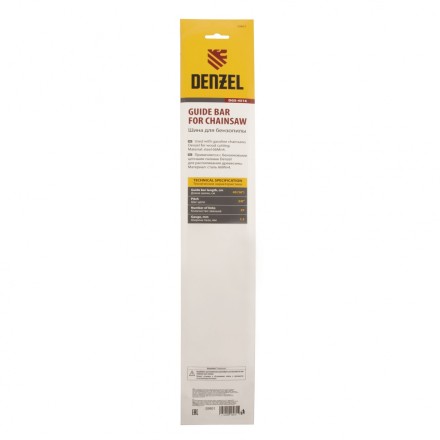 Шина для бензопилы Denzel DGS-4516, длина 40 см (16&quot;), шаг 3/8&quot;, паз 1.3 мм, 57 звеньев купить в Нефтеюганске