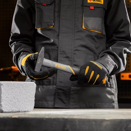 Молоток слесарный, 300 г Denzel, кованый, фибергласовая рукоятка c TPR покрытием 10483 купить в Нефтеюганске