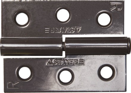 Петля дверная STAYER &quot;MASTER&quot; разъемная, цвет коричневый, правая, 65мм 37613-65-3R купить в Нефтеюганске