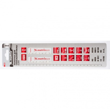 Полотна по дереву для сабельной пилы S1531L 215/5мм HCS 2 штуки PRO Matrix 782006 купить в Нефтеюганске