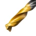 Сверло спиральное по металлу Denzel 9 x 125мм, Р6М5, Golden Tip, многогранная заточка, 718284 купить в Нефтеюганске