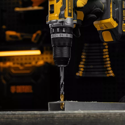 Сверло спиральное по металлу Denzel 9 x 125мм, Р6М5, Golden Tip, многогранная заточка, 718284 купить в Нефтеюганске