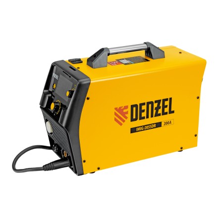 Аппарат инвертор. полуавтомат. cварки Denzel IMIG-205SDR, 200 А, ПВ 60%, катушка 5 кг купить в Нефтеюганске