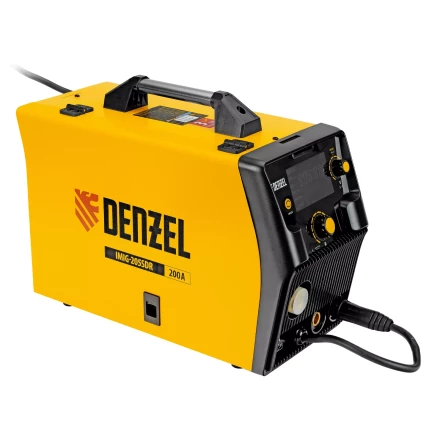 Аппарат инвертор. полуавтомат. cварки Denzel IMIG-205SDR, 200 А, ПВ 60%, катушка 5 кг купить в Нефтеюганске