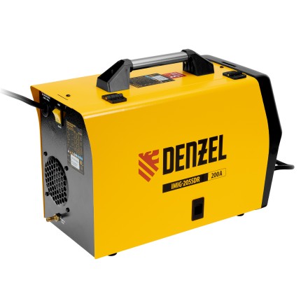 Аппарат инвертор. полуавтомат. cварки Denzel IMIG-205SDR, 200 А, ПВ 60%, катушка 5 кг купить в Нефтеюганске