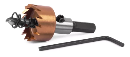 HSS-TiN коронка MESSER  25мм с центр. сверлом и толкающей пружиной для  лист. материала  до 2 мм ц/х купить в Нефтеюганске