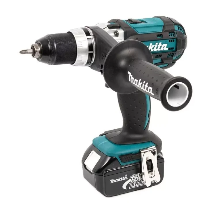 Аккумуляторная ударная дрель-шуруповерт Makita DHP458RFE купить в Нефтеюганске