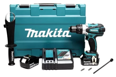 Аккумуляторная ударная дрель-шуруповерт Makita DHP458RFE купить в Нефтеюганске