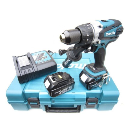 Аккумуляторная ударная дрель-шуруповерт Makita DHP458RFE купить в Нефтеюганске