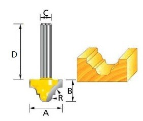 Фреза пазовая фасонная (классическая) , Makita D-11069 купить в Нефтеюганске