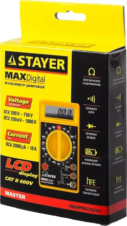 Мультиметр STAYER &quot;MASTER&quot; MAXDigital цифровой 45306 купить в Нефтеюганске