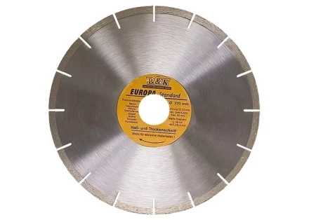 Диск алмазный отрезной сегментный 115 х 22,2 мм сухая резка EUROPA Standard SPARTA 73161 купить в Нефтеюганске