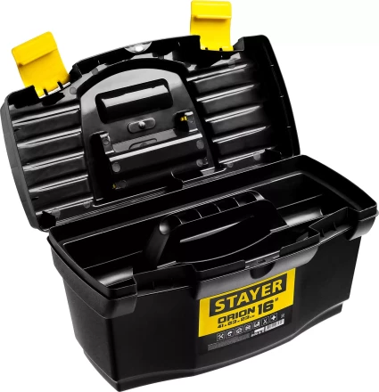 Ящик для инструмента "ORION-16" пластиковый, STAYER 38110-16_z03 купить в Нефтеюганске
