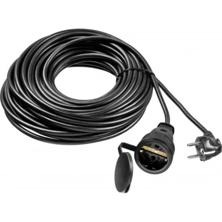 Удлинитель-шнур "ПВС 315-Ш", 20 м, 3500 Вт, 1 гнездо, IP44, ПВС 3х1,5 мм2, ЗУБР 55020-20 купить в Нефтеюганске