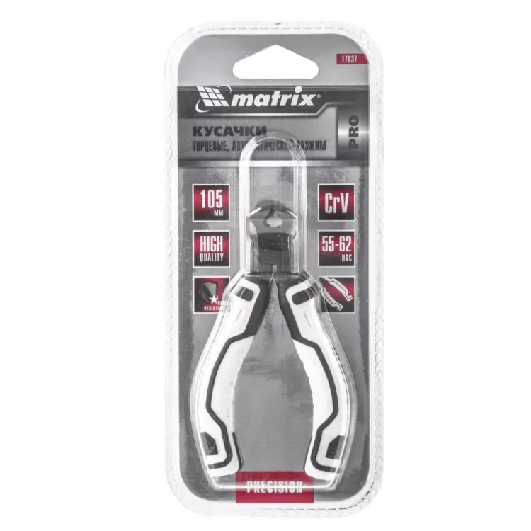 Кусачки торцевые Mini 105 мм авторазжим Pro Matrix 17837 купить в Нефтеюганске